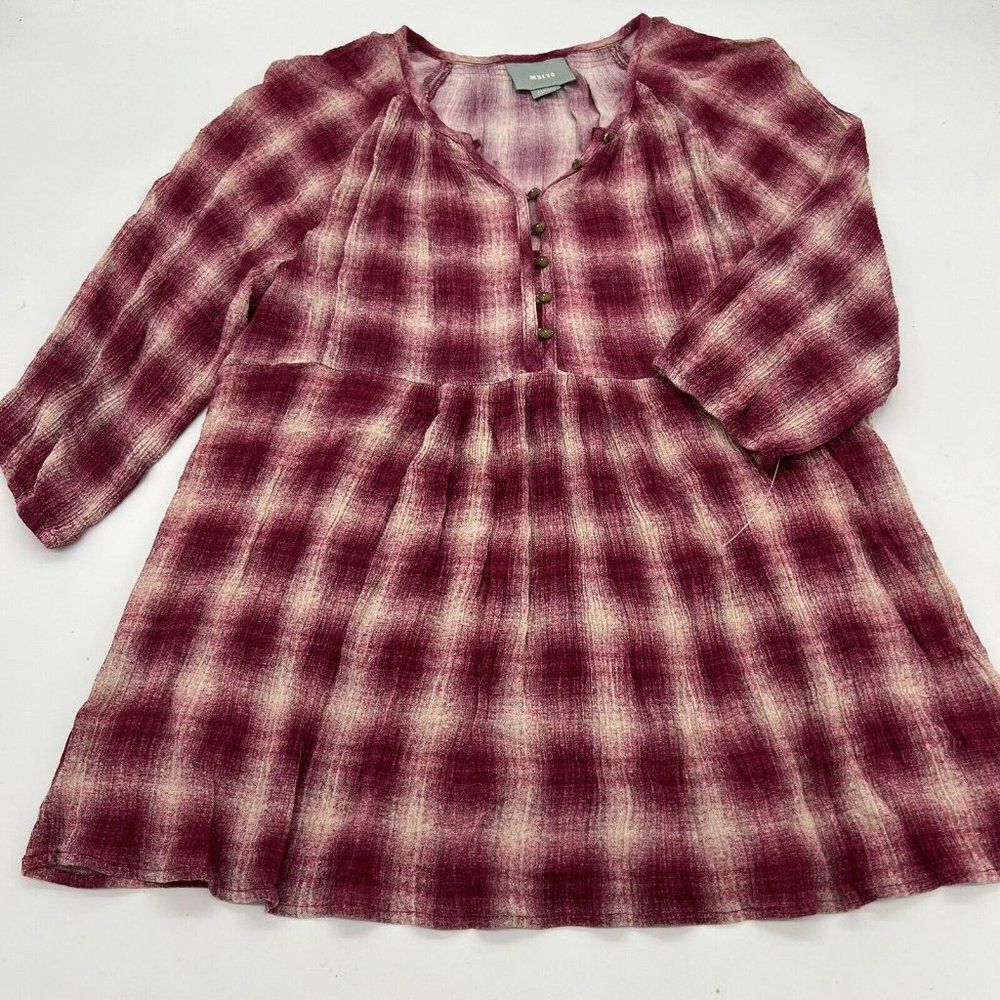 Anthropologie Maeve Arcadia Blouse Sz XSmall Boho Peasant Colorful Popover Top